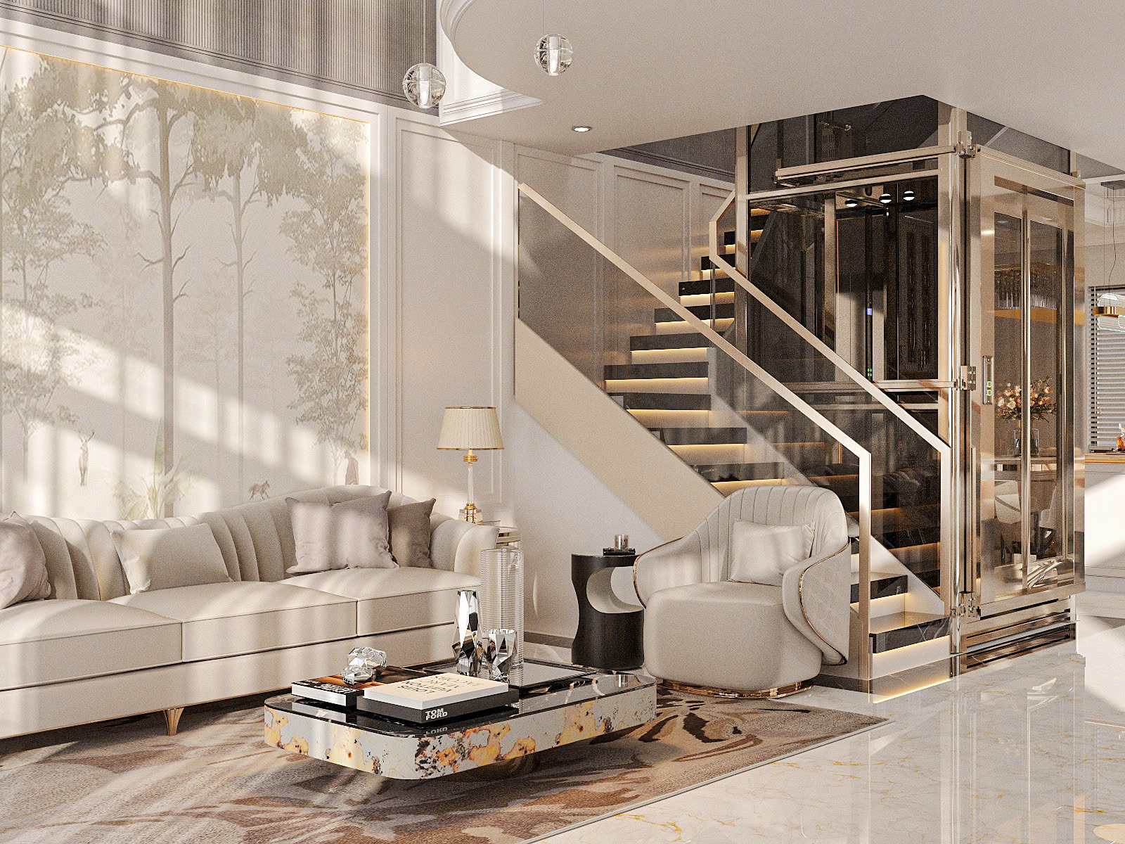 MINH ANH THIẾT KẾ PHÒNG KHÁCH-BẾP CĂN VỊNH TÂY 9-0X